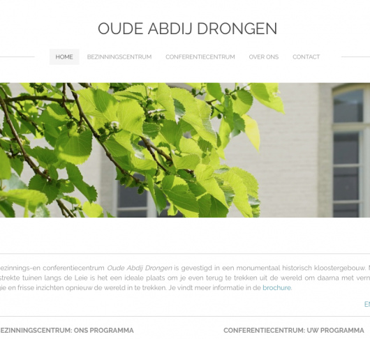 Oude Abdij Drongen heeft nieuwe website